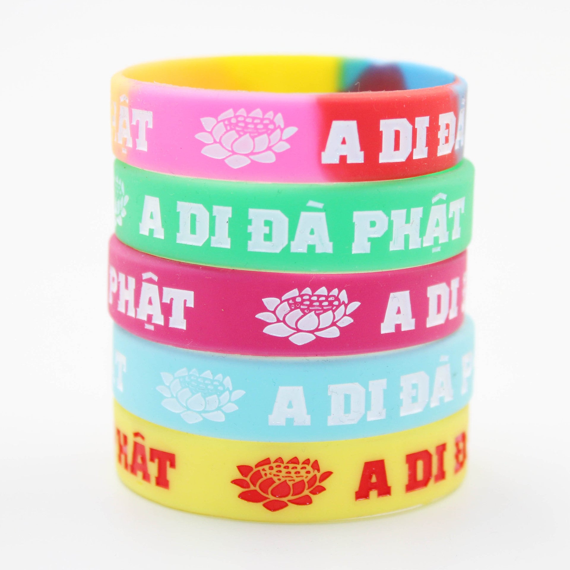 Brazalete de loto de silicona de tamaño mediano y pequeño